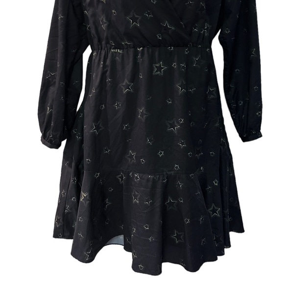 ⭐️Hutch Star Print Puff Sleeve Office Career Date Night Out Party Guest Dress - Picture 10 of 16